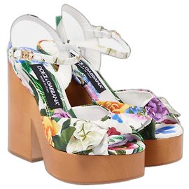 Dolce & Gabbana Dolce Gabbana Jacquard Platform Sandals Multiple colors