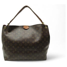 LOUIS VUITTON GRACEFUL MM MONOGRAM CANVAS M43703 HANDTASCHE Braun