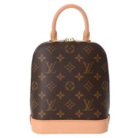 Mochila Alma Monogram Louis Vuitton Castaño