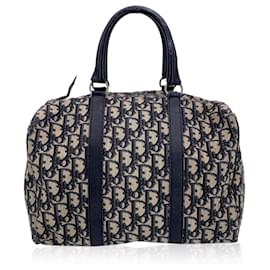 Dior-Dior Vintage Cloth Handbag Diorissimo-Blue