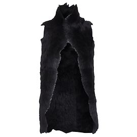 Whistles Lammleder-Fell-Hochweste Schwarz