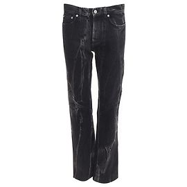Jeans de algodón acid wash con paneles de costura en forma de rayo de Givenchy Gris