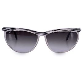 Gianni Versace Vintage Plastic Sunglasses Grey