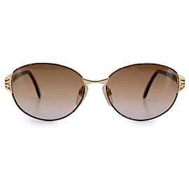 Óculos de sol vintage em metal Valentino Garavani Marrom