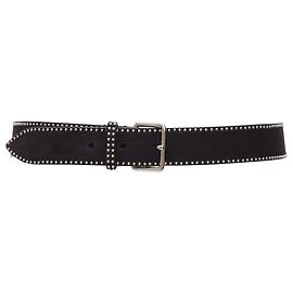 Alaïa Cinto mini de camurça Alaia com fivela Preto
