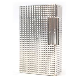 Autre Marque Dupont Line 1 Long Diamond Head Square Lighter Silvery
