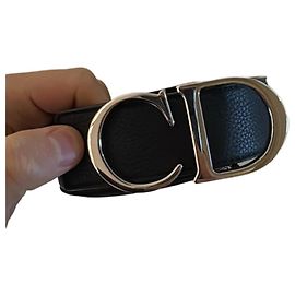 Dior Gürtel Schwarz Marineblau