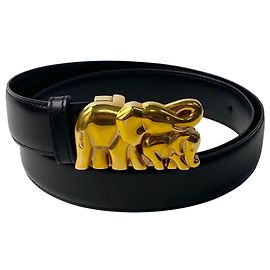 Cartier Damen Elefanten Gürtel Schwarz