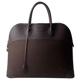 Sac à main Hermès Bolide 45 G Stamp Marron foncé