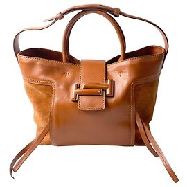 Borsa a spalla Double T di Tod's Marrone