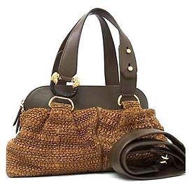 Bulgari Bvlgari Leoni Handtasche Braun