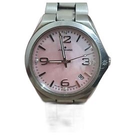 Autre Marque Relógio Junghans em aço / diamantes Prata