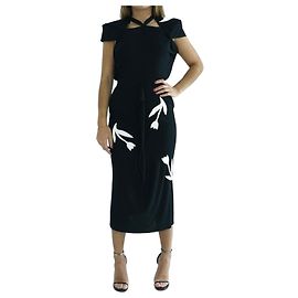 Roland Mouret Printemps 2012 - look 30 Noir Blanc