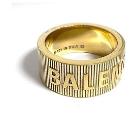 Anello Force Stripe da uomo Balenciaga D'oro