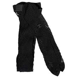 Collant a rete Chanel Nero