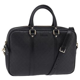 Gucci Bright Convertible Diamante Couro Medium Preto