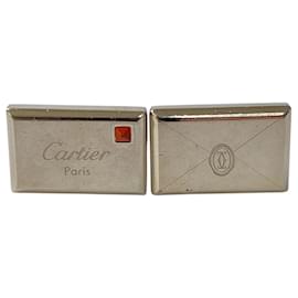 Cartier-Abotoaduras para homem Cartier Carta Envelope em prata 925-Prata