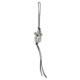 Loewe Koala Charm Felt Calf Bag Charm Other Grey