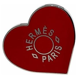 Hermès Hermes Heart Scarf Ring Accessory Red
