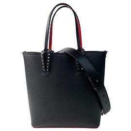 Christian Louboutin Women's Cabata Tote Bag Black Red
