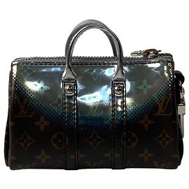 Louis Vuitton Women's Mini Keepall Metallic Mirror Keychain Brown Monogram