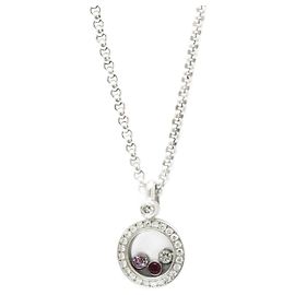 Collana Pendente Chopard Happy Diamonds Argento
