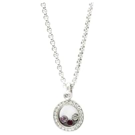 Collar Péndulo Chopard Happy Diamonds Plata