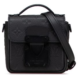 Borsa a mano/spalla Mini Pico S-Lock in Monogram Taurillon Louis Vuitton Nero