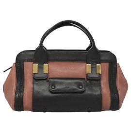 Chloé Bolsa de couro Chloe Alice média Rosa
