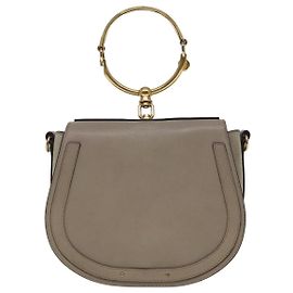 Chloé Bolsa transversal Chloe Nile em couro pequena Marrom