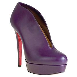 Botas Miss Fast Plato de Christian Louboutin Morado oscuro