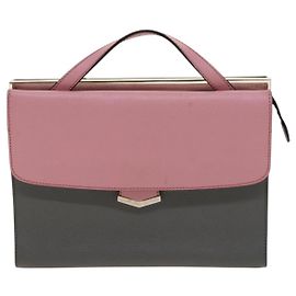 Bolsa Demi Jour de couro Fendi Marrom