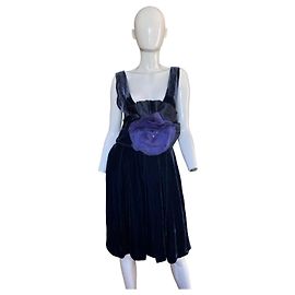 Robe mini bleue en soie Emporio Armani Bleu