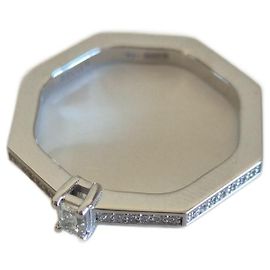 Autre Marque Spustova AUDACE SOLITAIRE Diamant Blanc Blanc