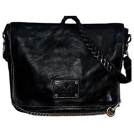 Gucci Black Washed Calf Leather Handbag Black