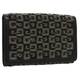 Givenchy GV3 Geldbörse aus Leder mittel Schwarz