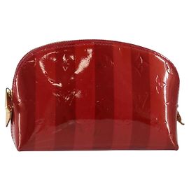 Pochete Cosmética Louis Vuitton em Couro Eletro Epi Vermelho