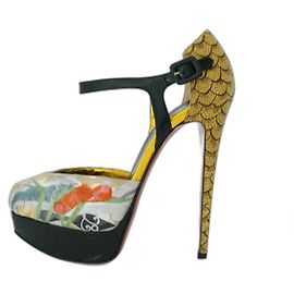 Escarpins Christian Louboutin Nº299 Trash Cuir Multicolore