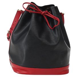 LOUIS VUITTON Borsa a Spalla Epi Noe Bicolore Nero Rosso M44017 LV Auth 143106 Nero Rosso