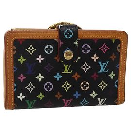 CARTERA VIENNOIS MULTICOLOR LOUIS VUITTON Negra M92988 Auth 143154 Negro