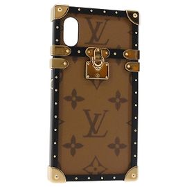 LOUIS VUITTON Reverse iPhoneX/iPhoneXS Eye Trunk iPhone Case M62619 Auth BA6432 Monogram