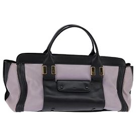 Chloé Borsa a mano Chloe Alice in pelle viola e oro Auth hk3001 D'oro Porpora