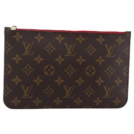 LOUIS VUITTON Monogram Neverfull MM Pouch Accesorio Pouch LV Auth BA6400 Monograma