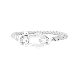Bracelet Fred, "Force 10", or blanc, acier. Autre