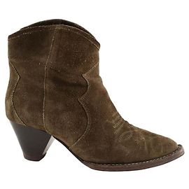 Isabel Marant Botas de camurça caqui Caqui