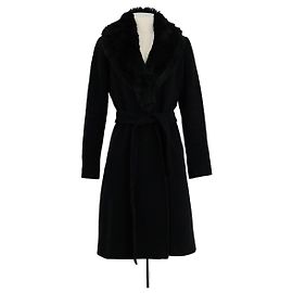 Ralph Lauren Black wool coat Black