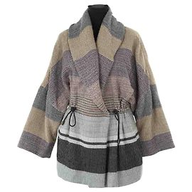 Iro Cappotto in lana multicolore Multicolore