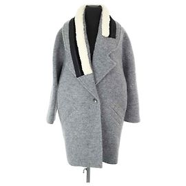 Carven Grey wool coat Grey