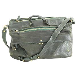 Jerome Dreyfuss Borsa a Spalla Raoul in Pelle Kaki Cachi