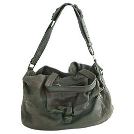 Jerome Dreyfuss Bolsa de ombro Billy em couro caqui Caqui